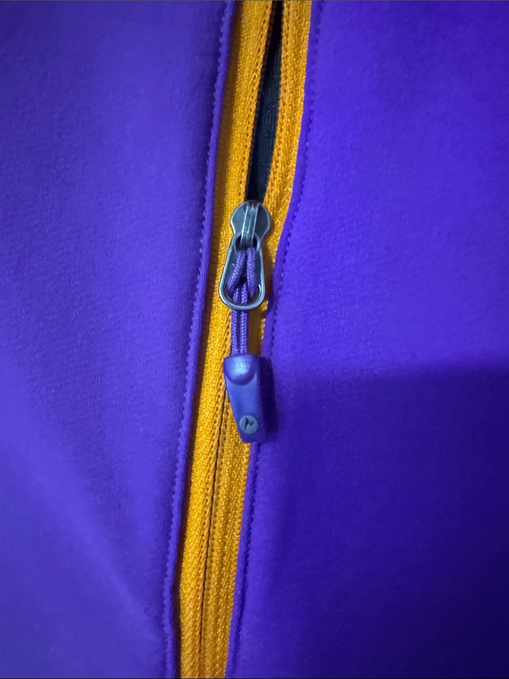 Marmot Purple Softshell Jacket with Orange Accents - Picture 7 of 8